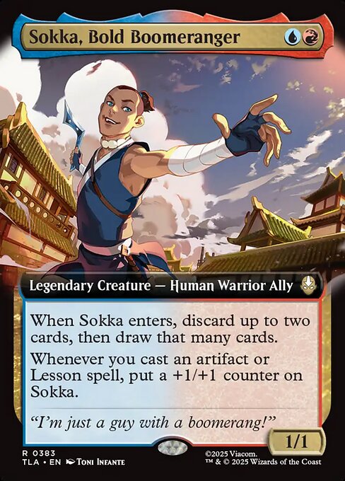 Magic the Gathering Card - Sokka, Bold Boomeranger - MTG Circle