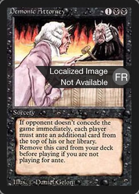 Magic the Gathering Card - Demonic Attorney - MTG Circle