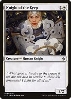 Magic the Gathering Card - Knight of the Keep - MTG Circle