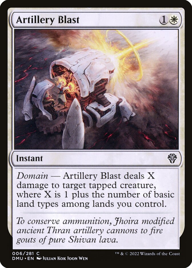 Magic the Gathering Card - Artillery Blast - MTG Circle