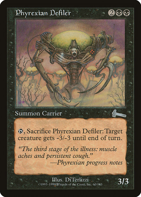 Magic the Gathering Card - Phyrexian Defiler - MTG Circle
