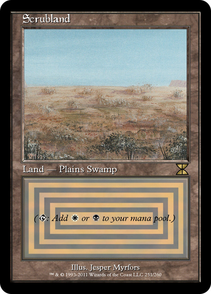 Magic the Gathering Card - Scrubland - MTG Circle