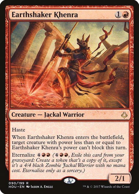 Magic the Gathering Card - Earthshaker Khenra - MTG Circle