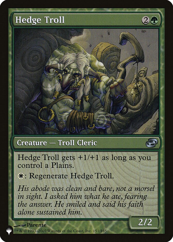 Magic the Gathering Card - Hedge Troll - MTG Circle