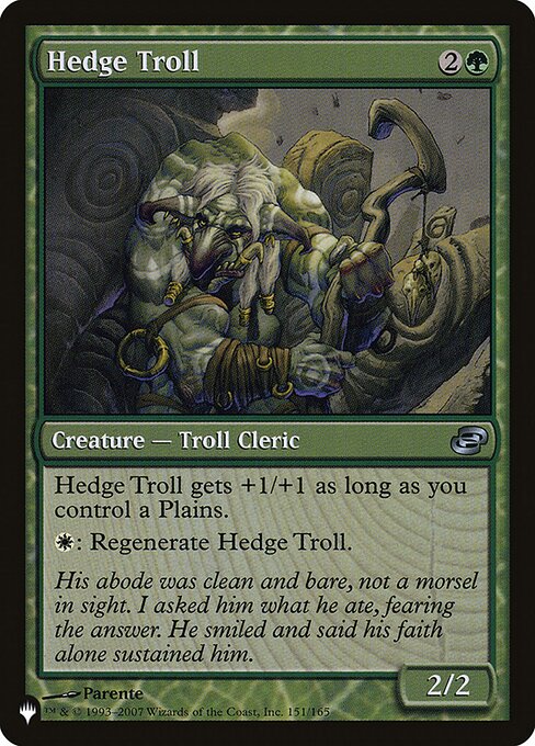 Magic the Gathering Card - Hedge Troll - MTG Circle