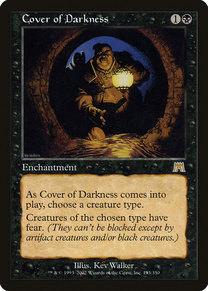 Magic the Gathering Card - Cover of Darkness - MTG Circle