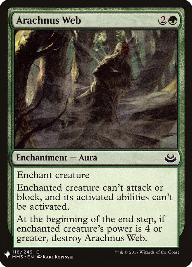 Magic the Gathering Card - Arachnus Web - MTG Circle