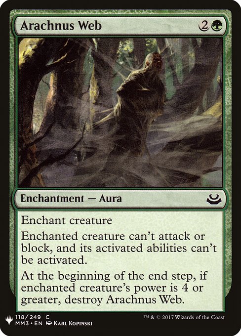 Magic the Gathering Card - Arachnus Web - MTG Circle