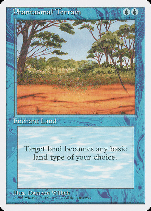 Magic the Gathering Card - Phantasmal Terrain - MTG Circle