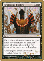 Magic the Gathering Card - Patriarch's Bidding - MTG Circle