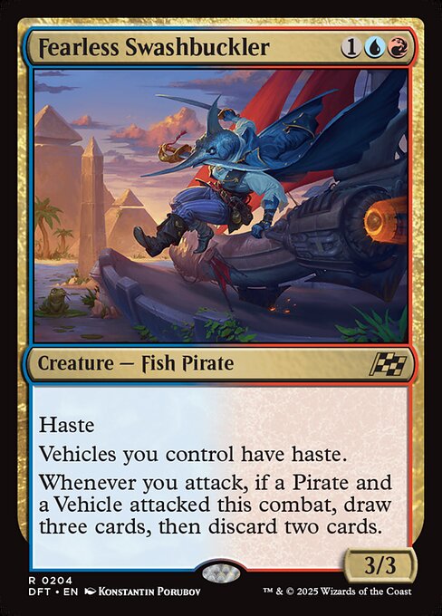 Magic the Gathering Card - Fearless Swashbuckler - MTG Circle