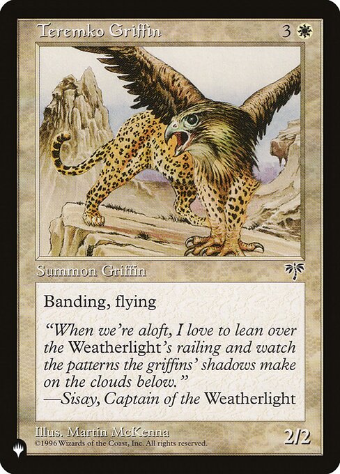 Magic the Gathering Card - Teremko Griffin - MTG Circle