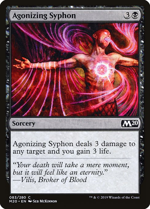 Magic the Gathering Card - Agonizing Syphon - MTG Circle