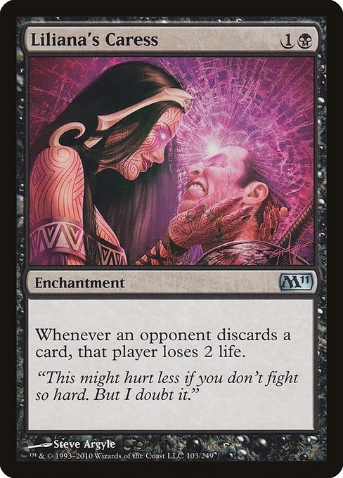 Magic the Gathering Card - Liliana's Caress - MTG Circle
