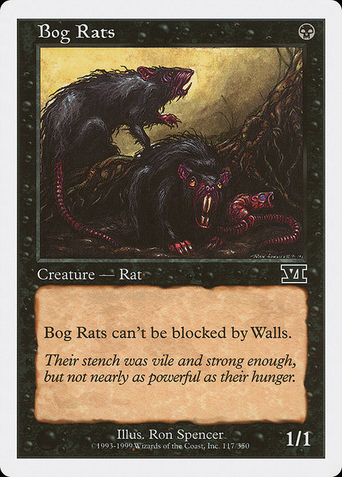 Magic the Gathering Card - Bog Rats - MTG Circle
