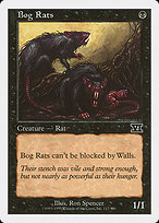 Magic the Gathering Card - Bog Rats - MTG Circle