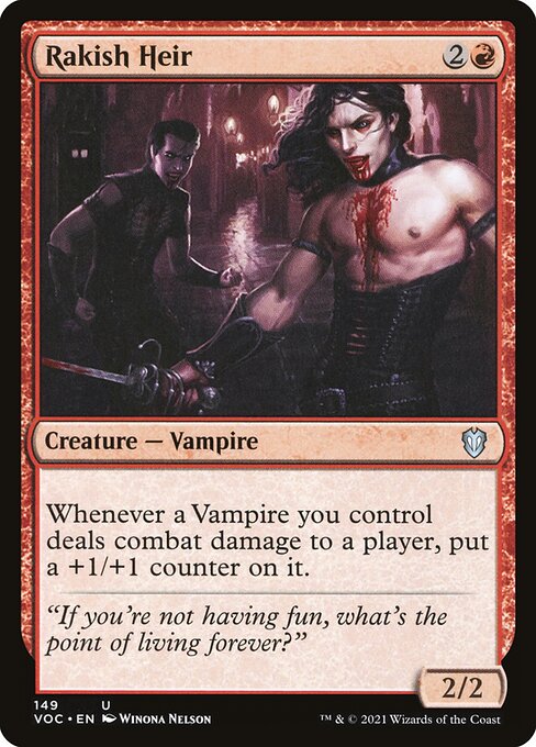 Magic the Gathering Card - Rakish Heir - MTG Circle
