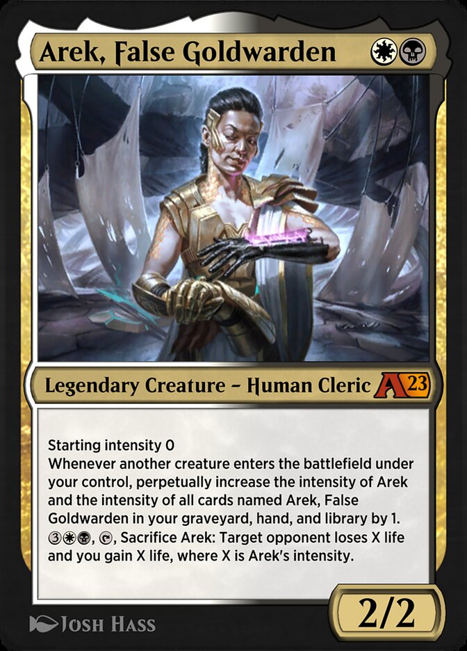 Magic the Gathering Card - Arek, False Goldwarden - MTG Circle