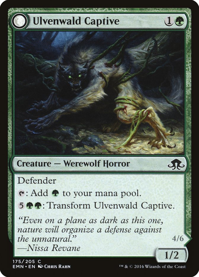 Magic the Gathering Card - Ulvenwald Captive - MTG Circle