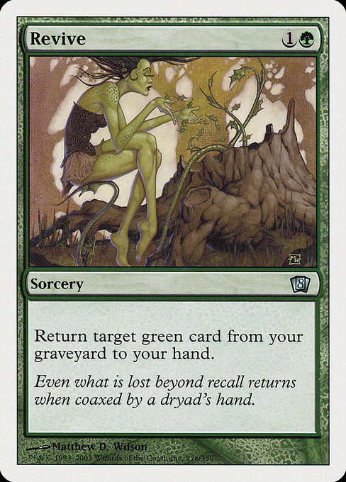Magic the Gathering Card - Revive - MTG Circle