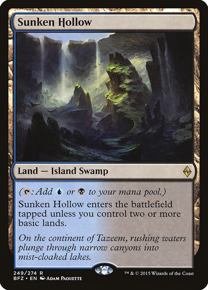 Magic the Gathering Card - Sunken Hollow - MTG Circle