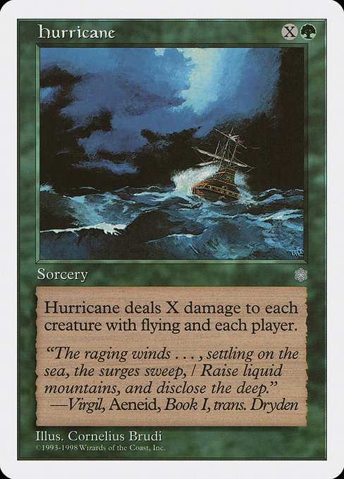 Magic the Gathering Card - Hurricane - MTG Circle