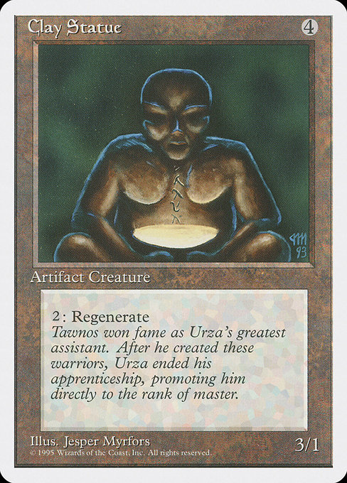 Magic the Gathering Card - Clay Statue - MTG Circle