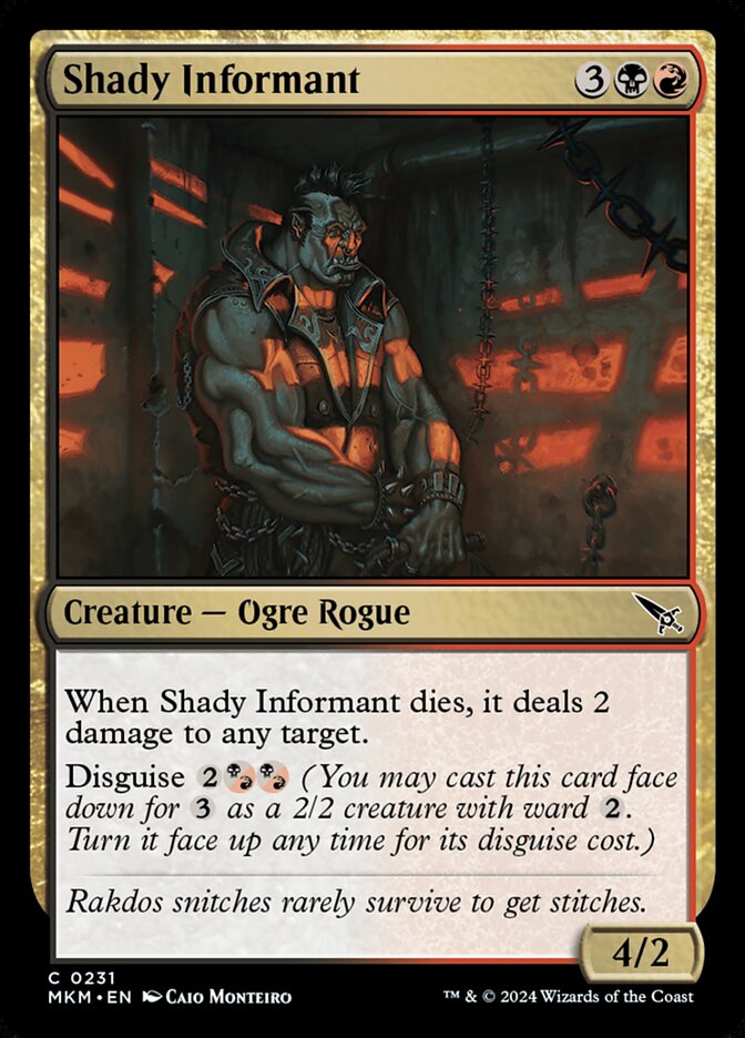 Magic the Gathering Card - Shady Informant - MTG Circle