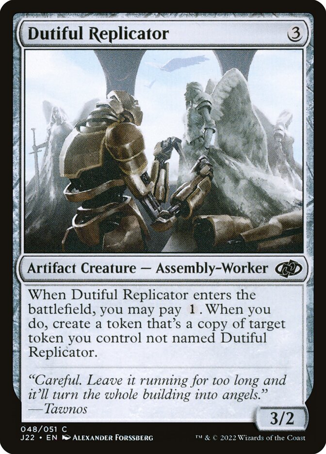 Magic the Gathering Card - Dutiful Replicator - MTG Circle