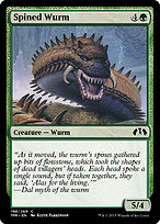 Magic the Gathering Card - Spined Wurm - MTG Circle