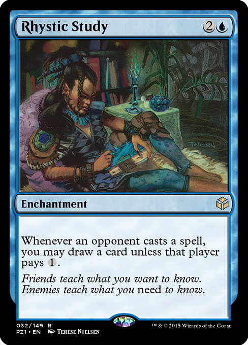 Magic the Gathering Card - Rhystic Study - MTG Circle