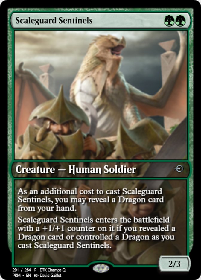 Magic the Gathering Card - Scaleguard Sentinels - MTG Circle
