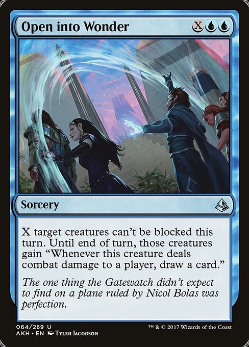 Magic the Gathering Card - Open into Wonder - MTG Circle