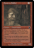 Magic the Gathering Card - Dwarven Soldier - MTG Circle