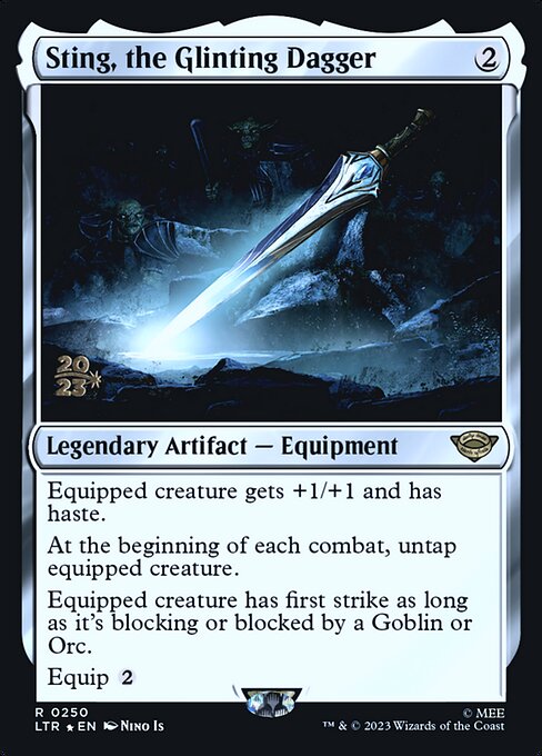 Magic the Gathering Card - Sting, the Glinting Dagger - MTG Circle