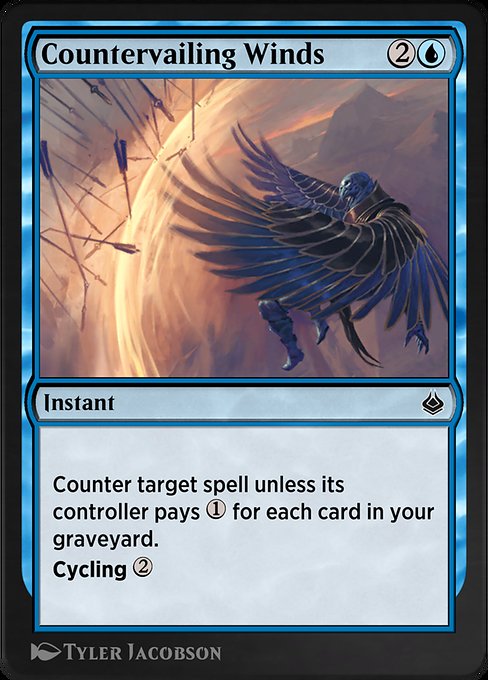 Magic the Gathering Card - Countervailing Winds - MTG Circle