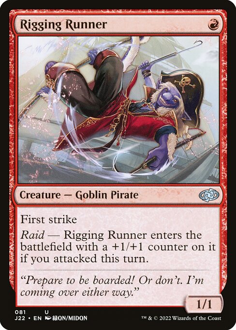 Magic the Gathering Card - Rigging Runner - MTG Circle