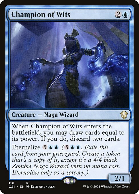 Magic the Gathering Card - Champion of Wits - MTG Circle