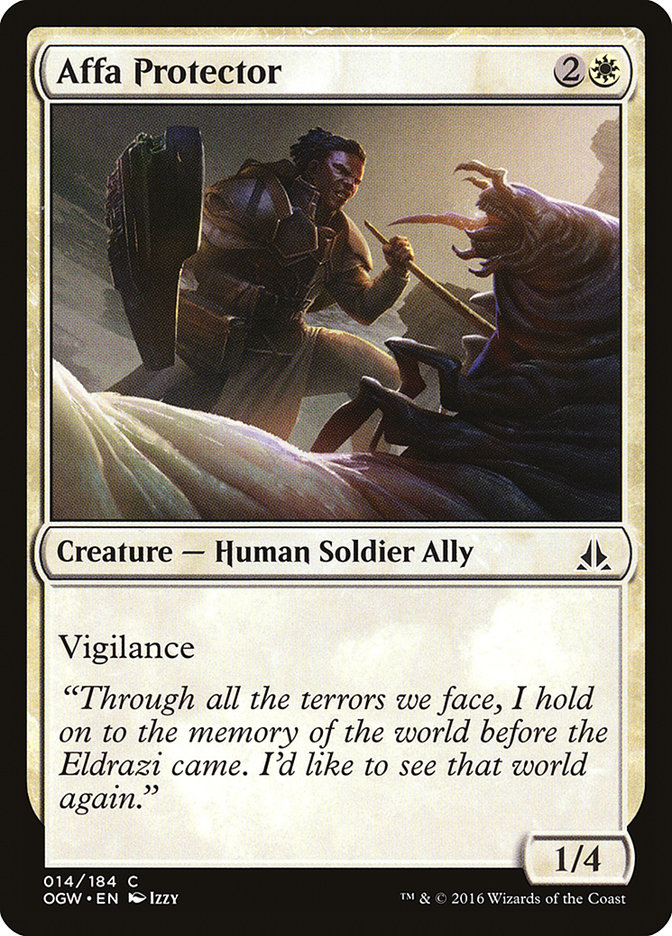 Magic the Gathering Card - Affa Protector - MTG Circle