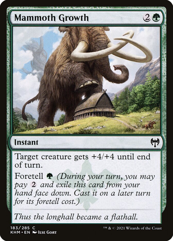 Magic the Gathering Card - Mammoth Growth - MTG Circle