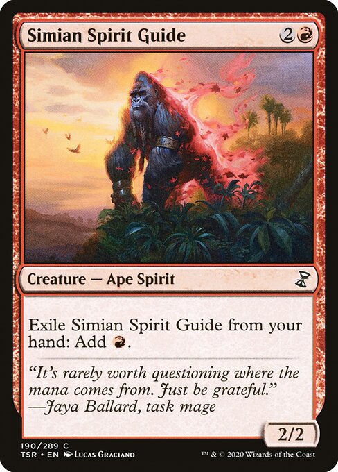 Magic the Gathering Card - Simian Spirit Guide - MTG Circle
