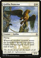 Magic the Gathering Card - Griffin Protector - MTG Circle