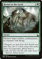 Magic the Gathering Card - Return to the Earth - MTG Circle