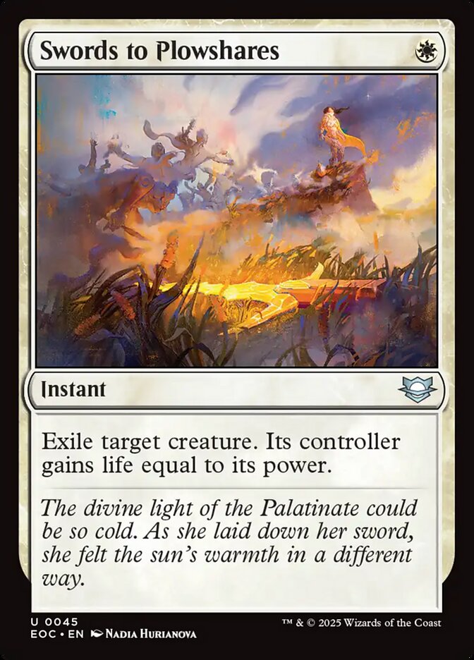 Magic the Gathering Card - Swords to Plowshares - MTG Circle