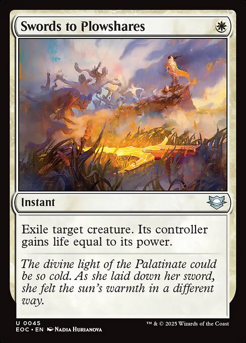 Magic the Gathering Card - Swords to Plowshares - MTG Circle