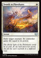 Magic the Gathering Card - Swords to Plowshares - MTG Circle