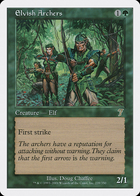 Magic the Gathering Card - Elvish Archers - MTG Circle