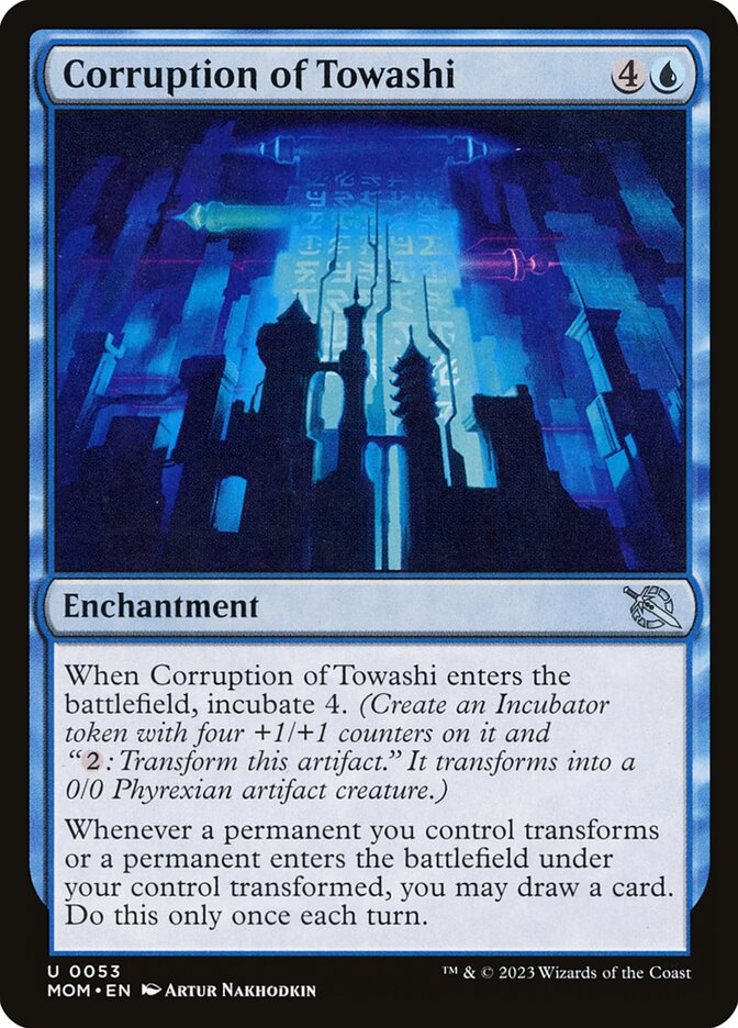 Magic the Gathering Card - Corruption of Towashi - MTG Circle