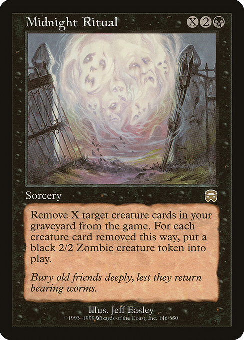 Magic the Gathering Card - Midnight Ritual - MTG Circle