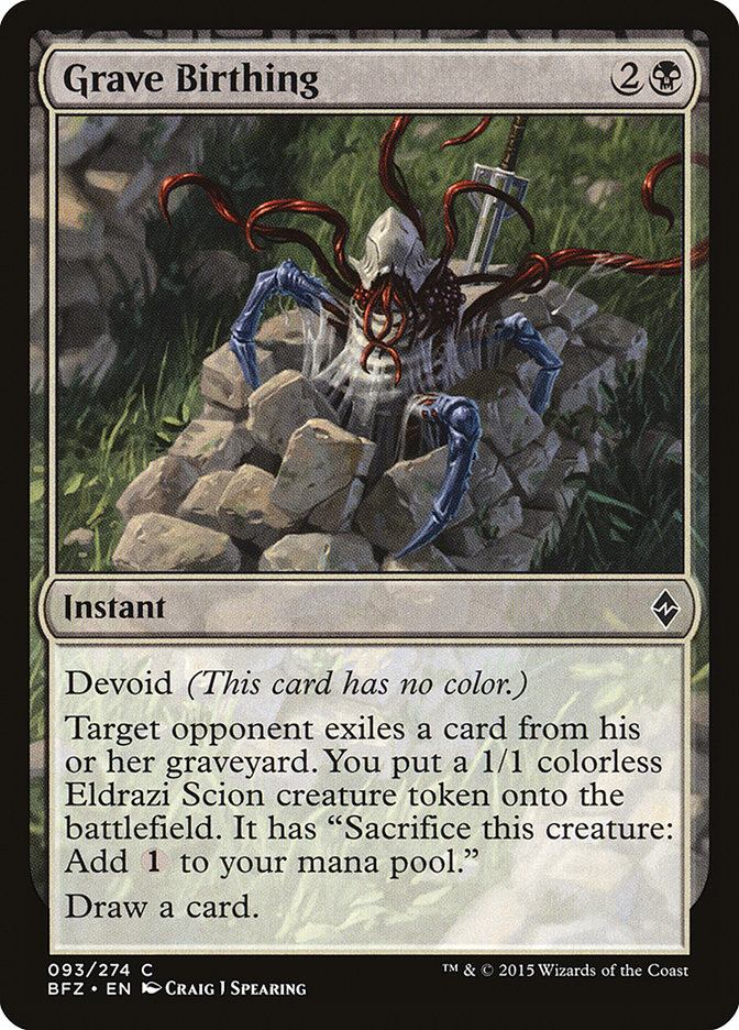 Magic the Gathering Card - Grave Birthing - MTG Circle